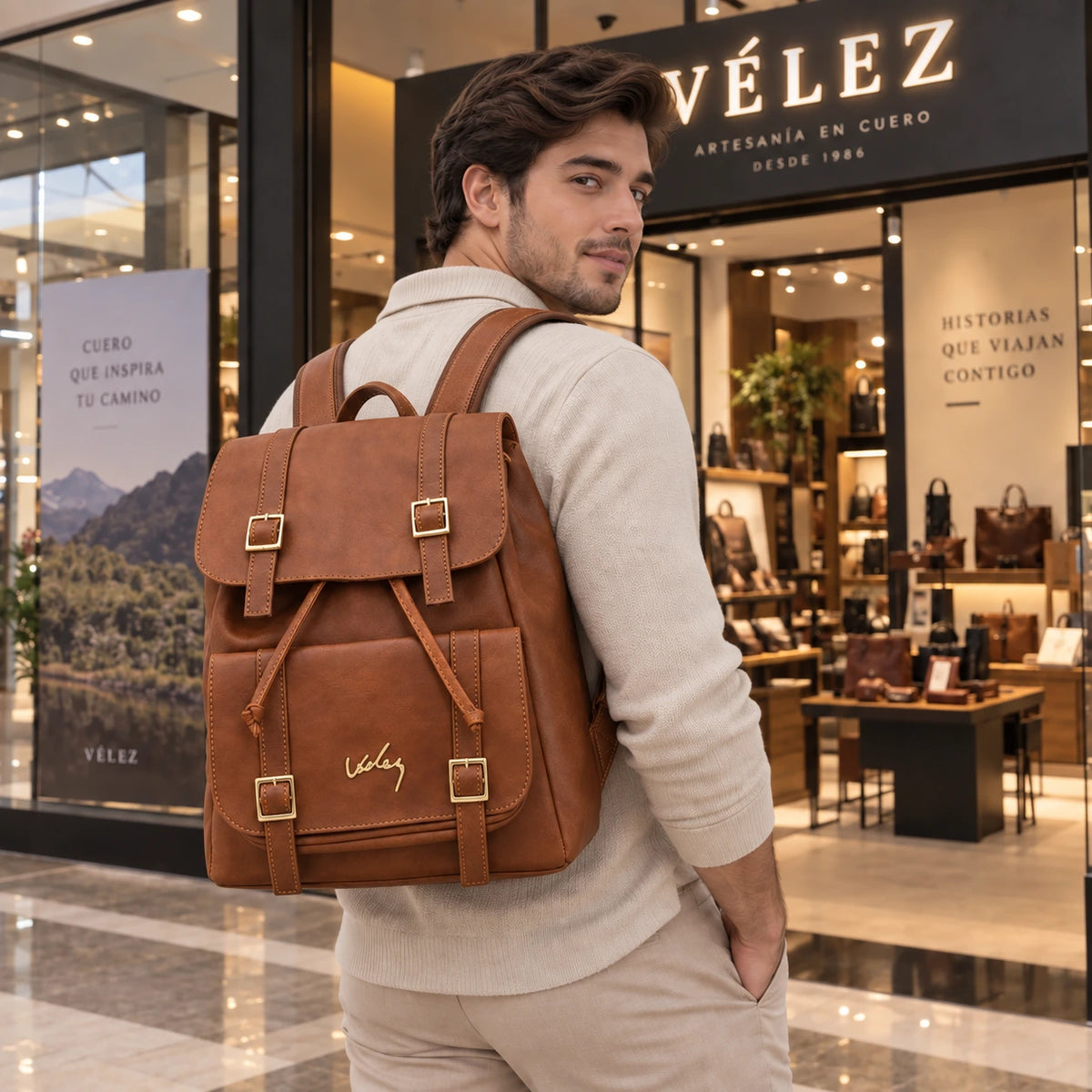 Morral Vélez de Cuero Premium Hombre – Lote Exclusivo con 70% de Descuento